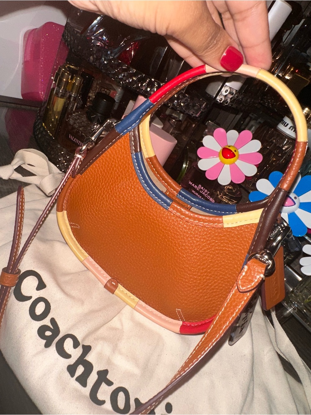 COACHTOPIA MINI ERGO BAG WITH CROSSBODY STRAP, Burnished Amber Multi- Sold Out - Picture 11 of 17